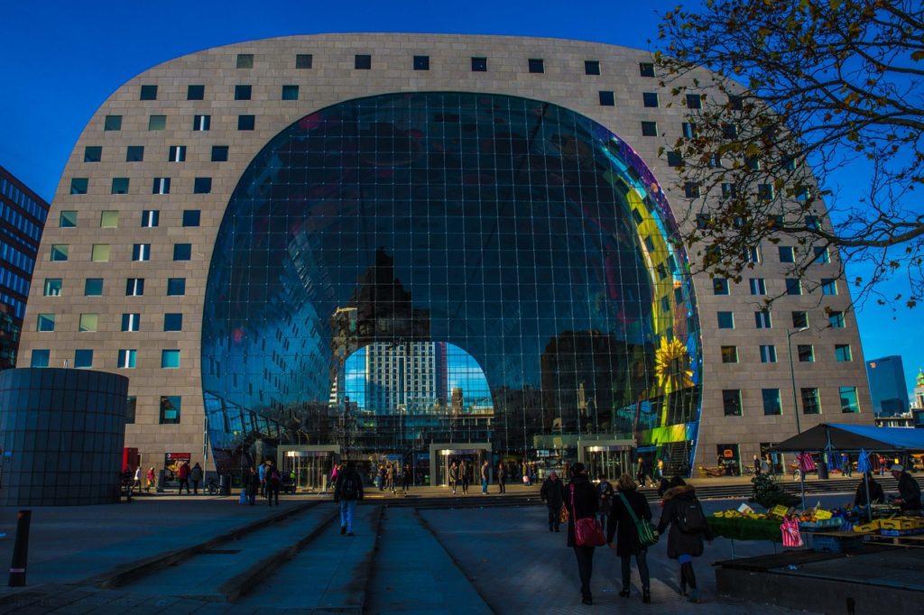 rotterdam, market hall, light